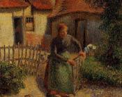 卡米耶 毕沙罗 : Shepherdess Bringing in the Sheep